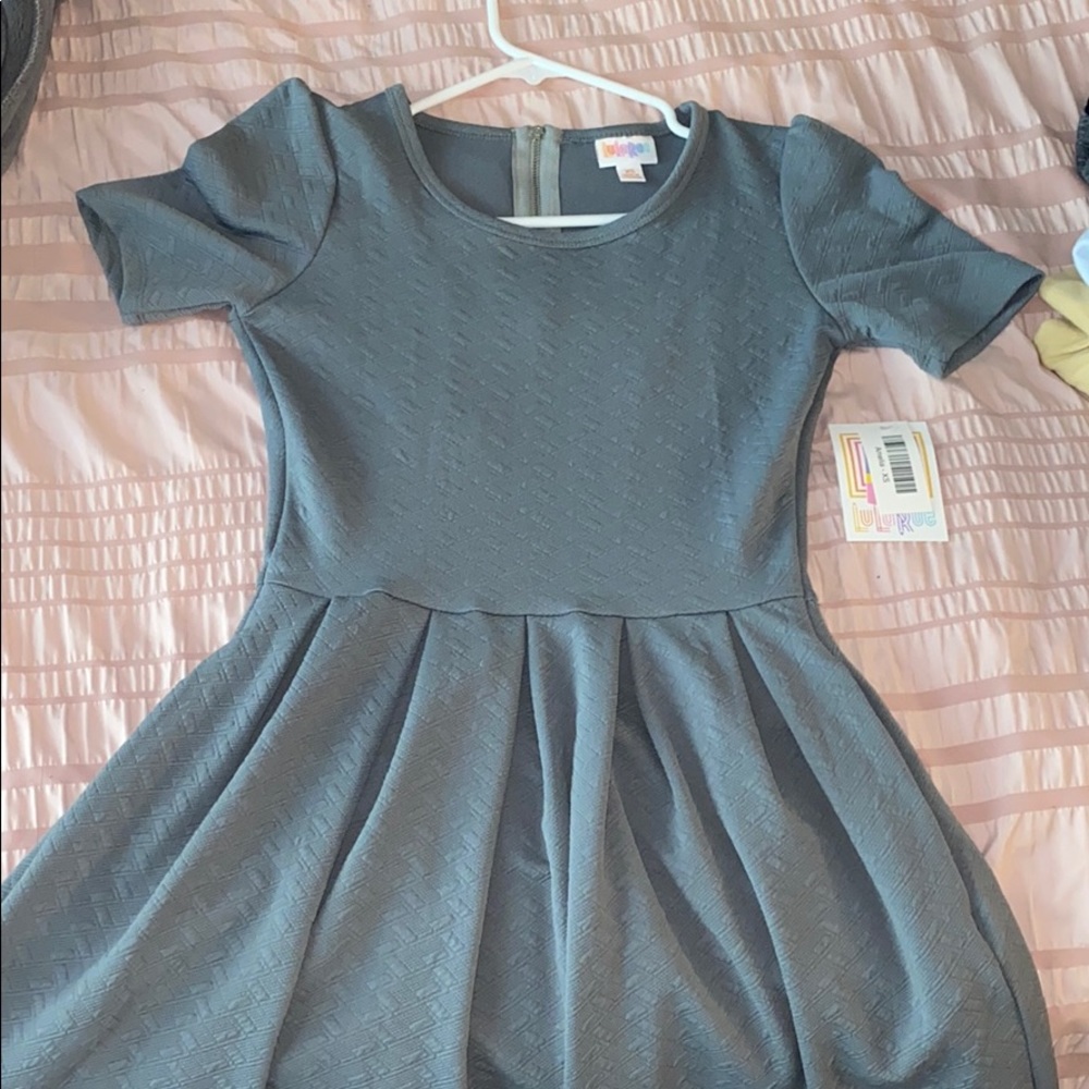 Light grey/greenish Lularoe dress